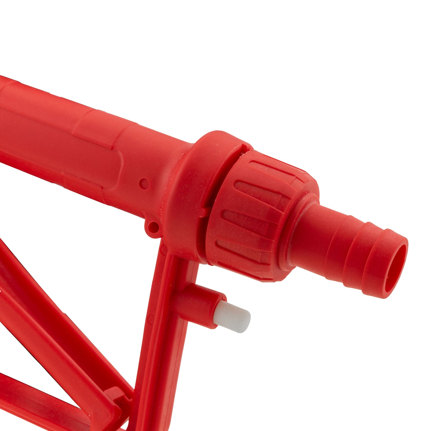 Red 3/4" Barb Inlet Fuel Gun – Metal Outlet