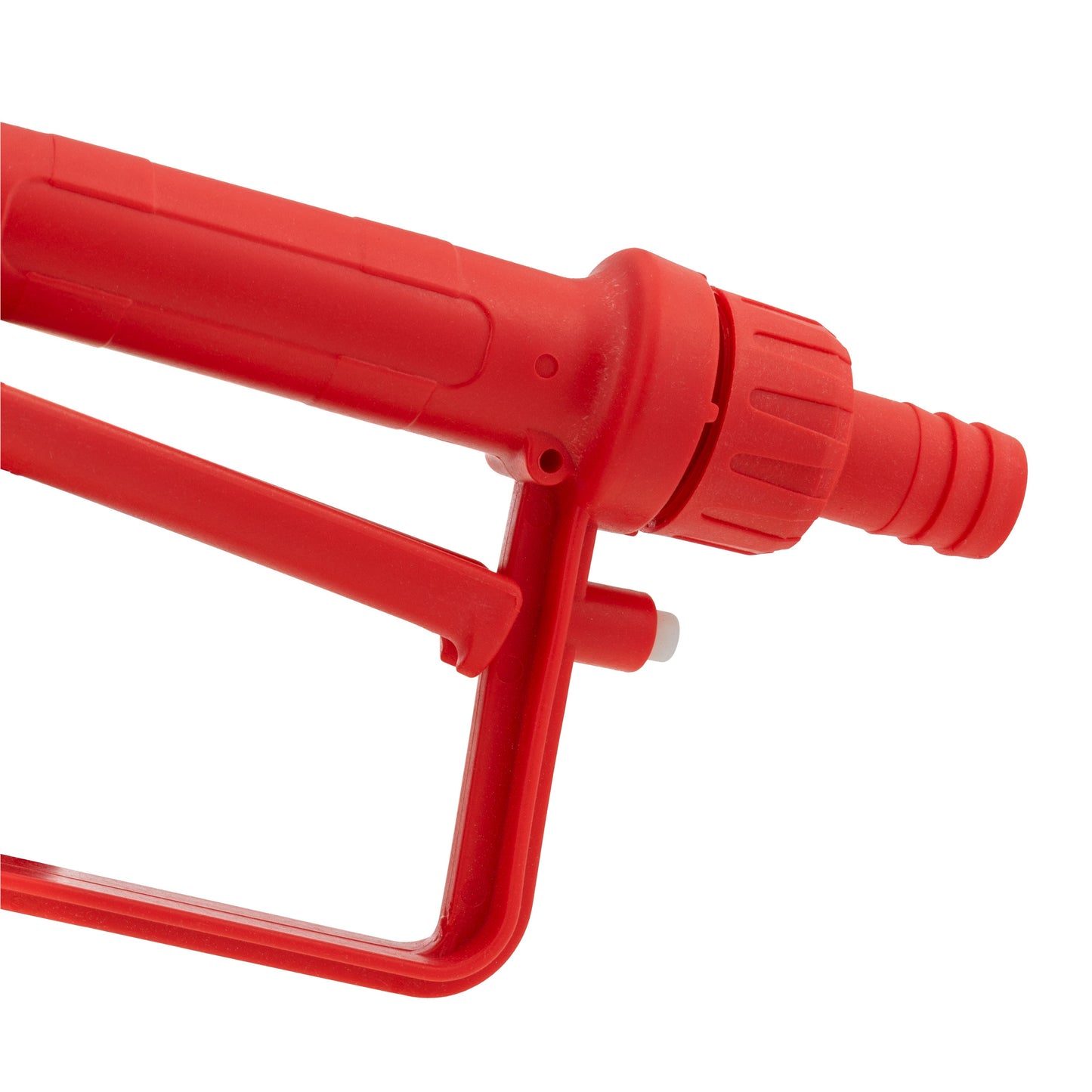 Red 3/4" Barb Inlet Fuel Gun – Metal Outlet