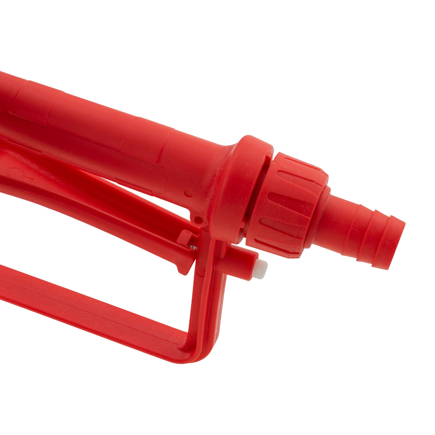 Red 3/4" Barb Inlet Fuel Gun – Metal Outlet