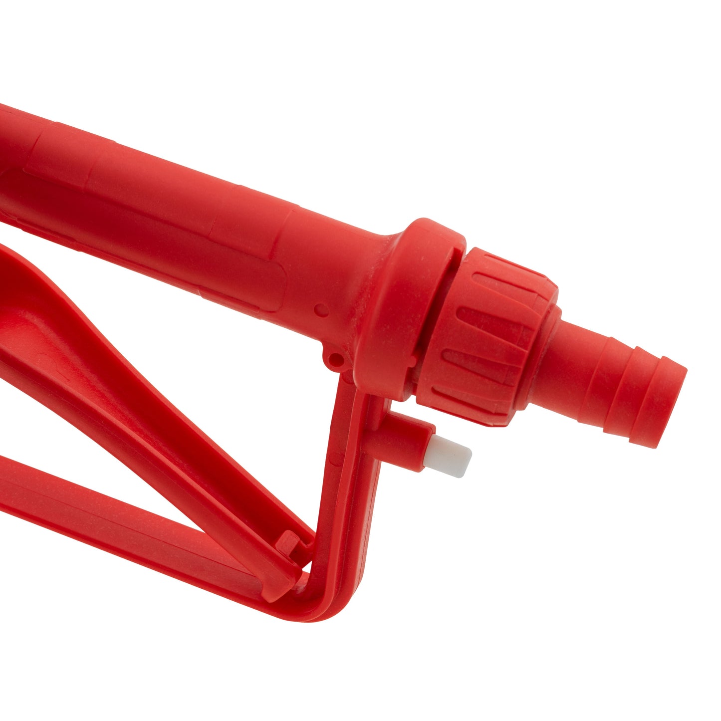 Red 3/4" Barb Inlet Fuel Gun – Metal Outlet