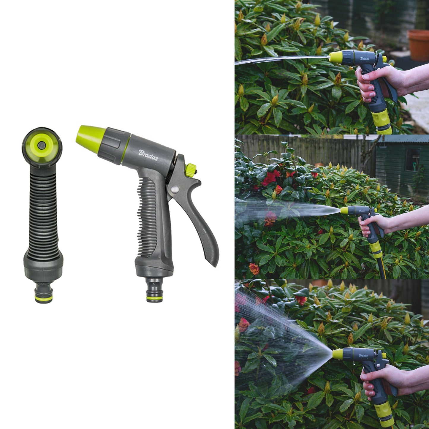 Lime Adjustable Spray Pattern Garden Hose Gun