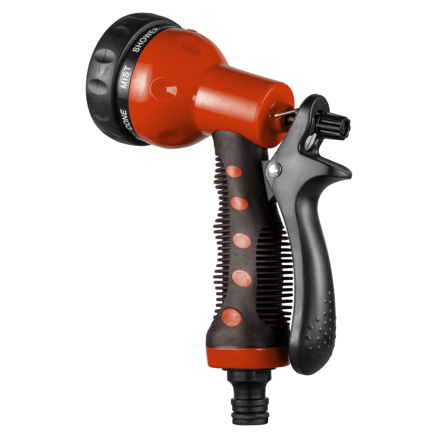 Cost Wise Hose Gun Water Sprayer with Adjustable 8-Pattern Nozzle, Orange