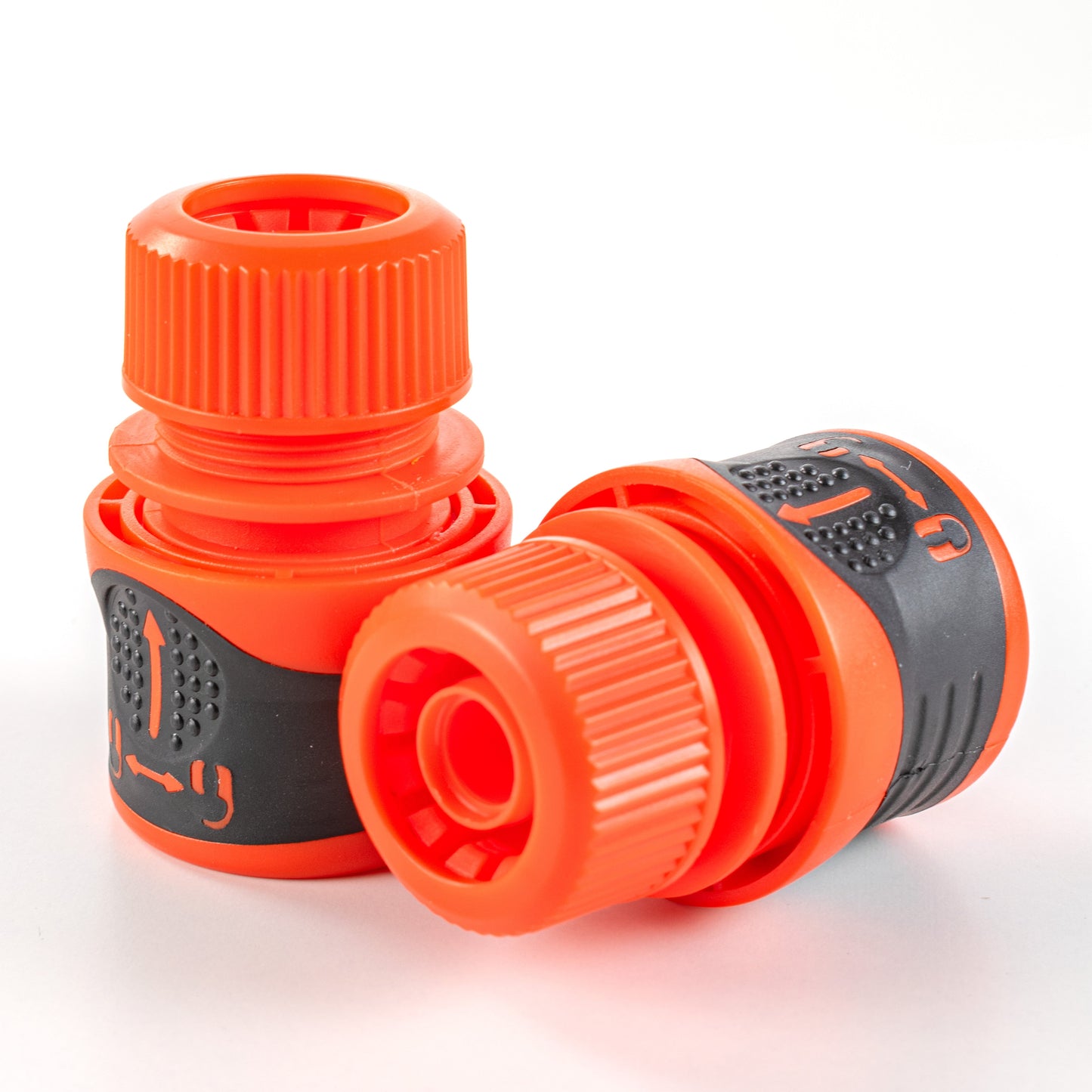 High-Quality Yellow Garden Hose with Orange Locking Connectors