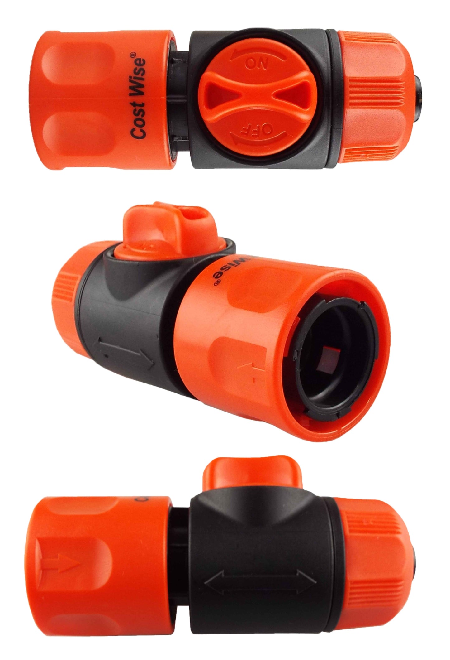 Cost Wise Garden Hose Fitting with On/Off Valve