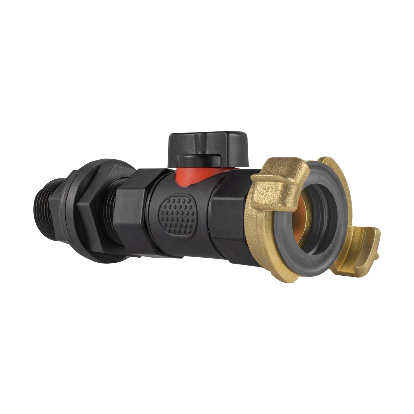 Water Butt Connector 3/4" BSP with In-Line BSPF Valve and Geka-Type Fitting