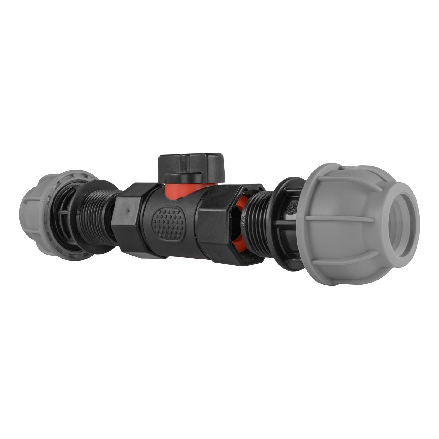 In-Line BSPF Valve with Two 20mm MDPE Straight Connectors