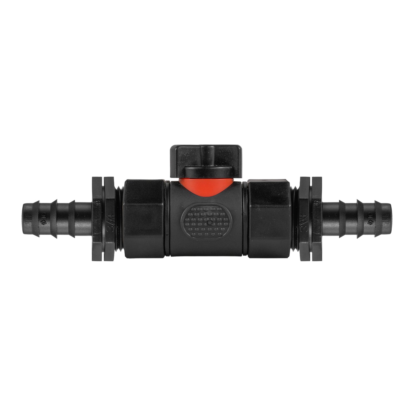 In-Line BSP Female Valve with Dual 16mm Barbed Pipe Joiners