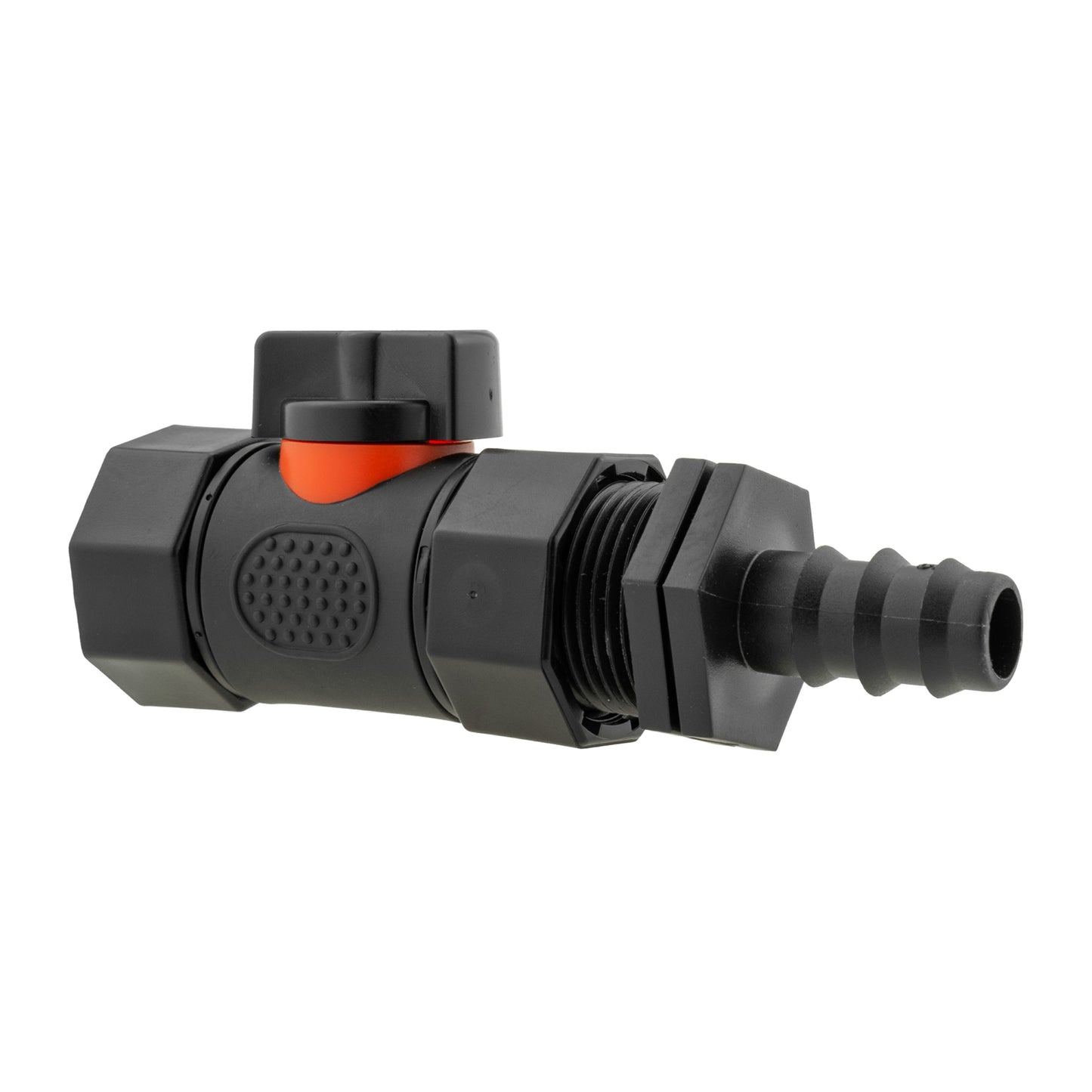 16mm Straight Hose Joiner with Integrated BSPF Valve