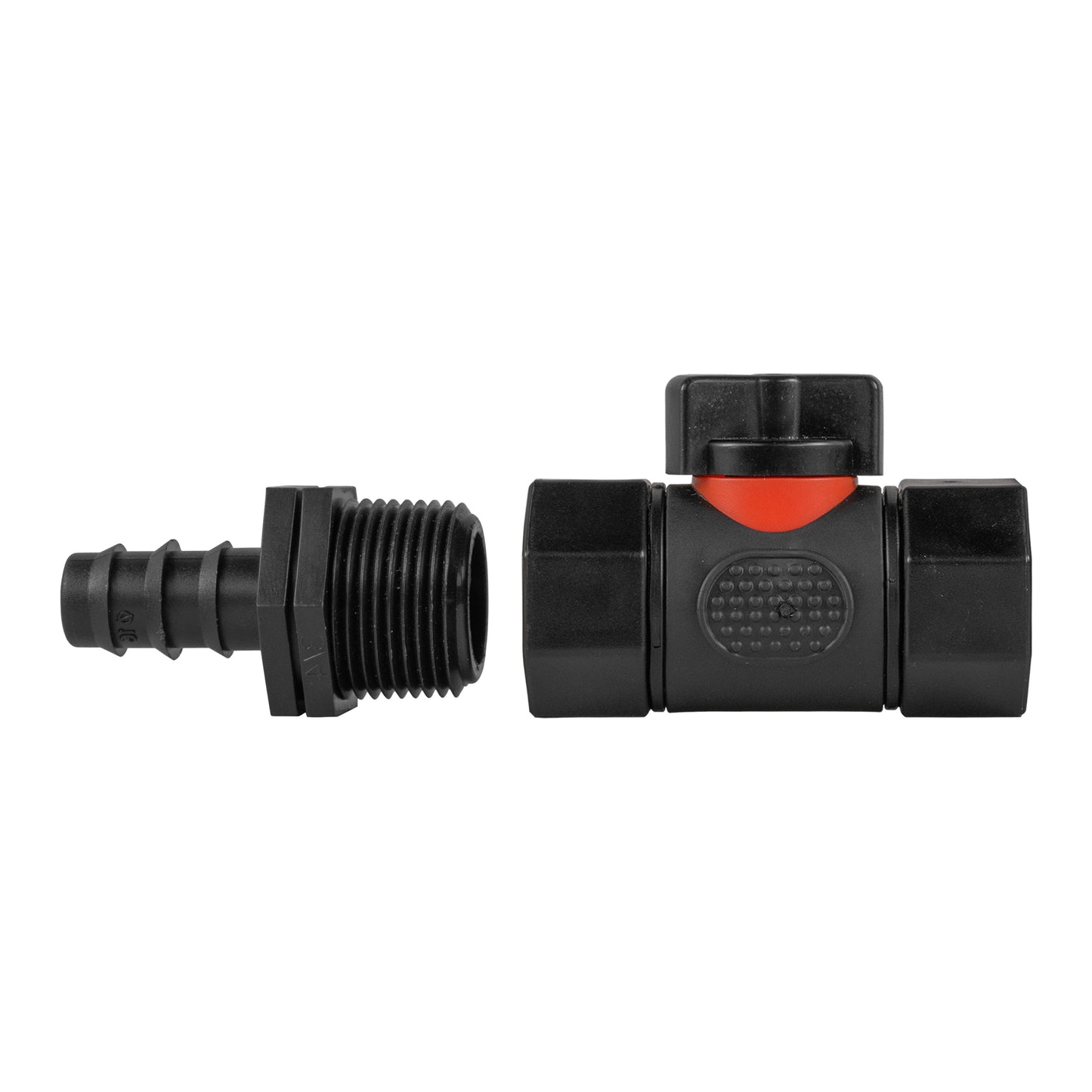 16mm Straight Hose Joiner with Integrated BSPF Valve
