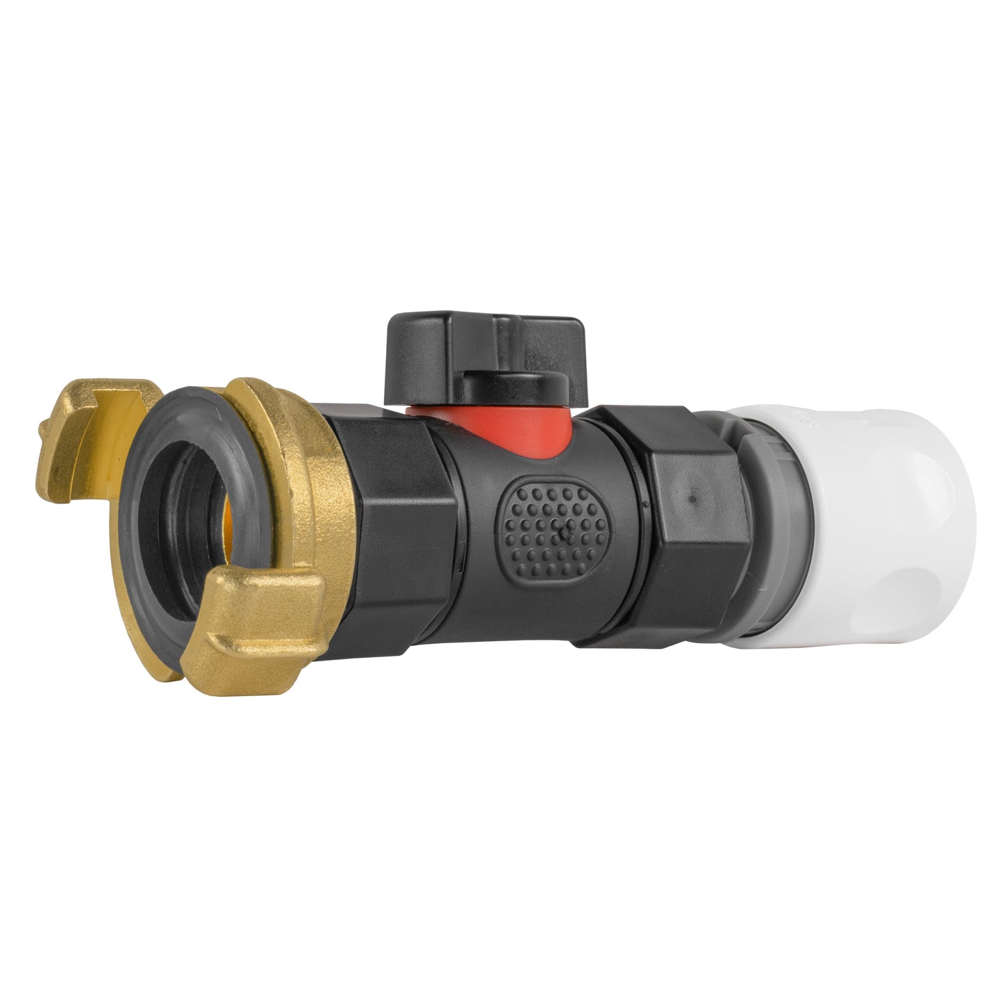 Geka-Type Coupling with In-Line BSPF Valve and Hose Connector WL