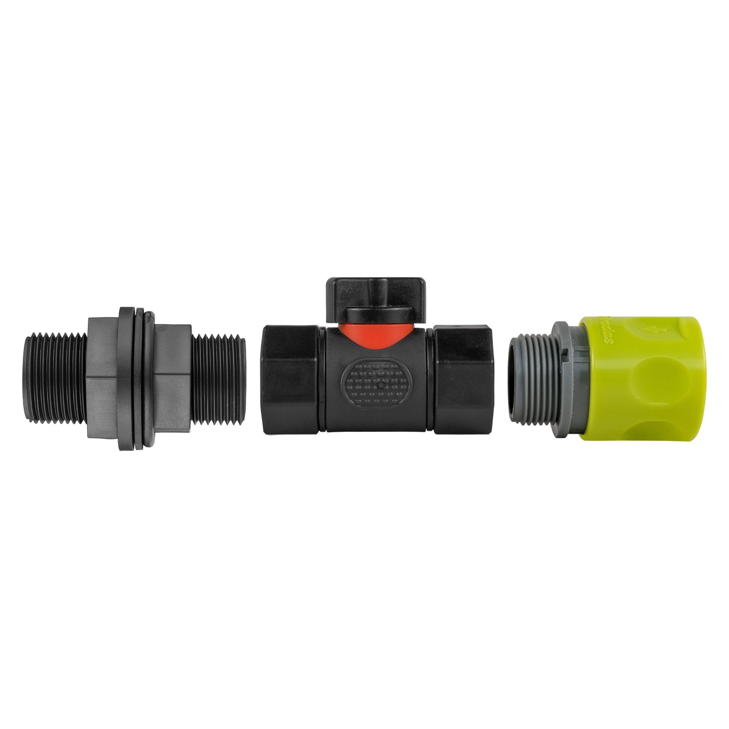 Lime Hose Connector Set with In-Line BSPF Valve and Water Tank Adapter