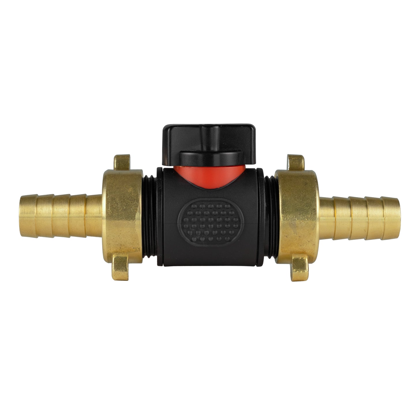 BSPM In-Line Valve with Twin 13mm Brass Hose Tail Fittings
