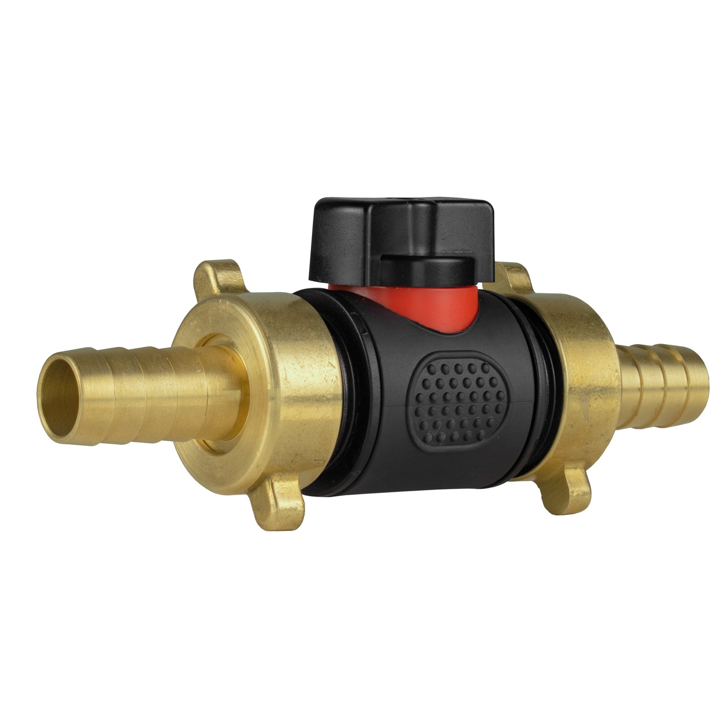 BSPM In-Line Valve with Twin 13mm Brass Hose Tail Fittings