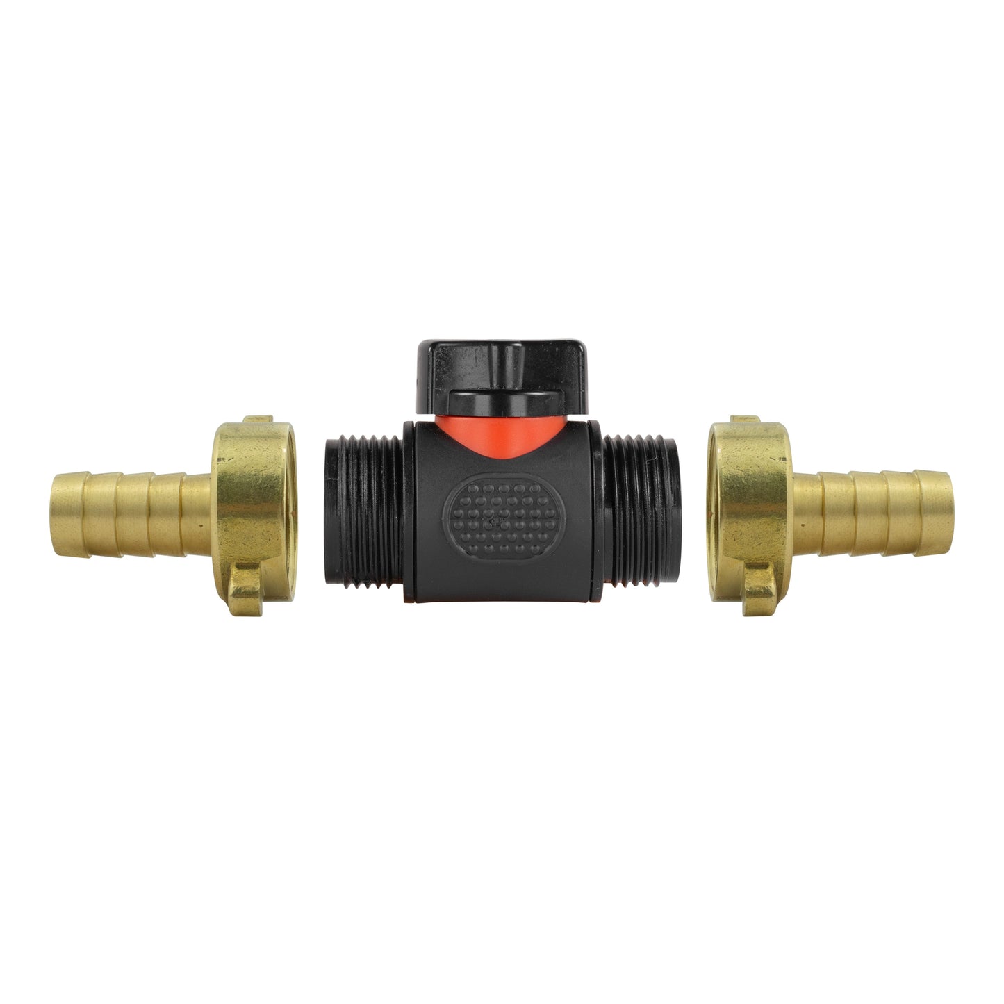 BSPM In-Line Valve with Twin 13mm Brass Hose Tail Fittings