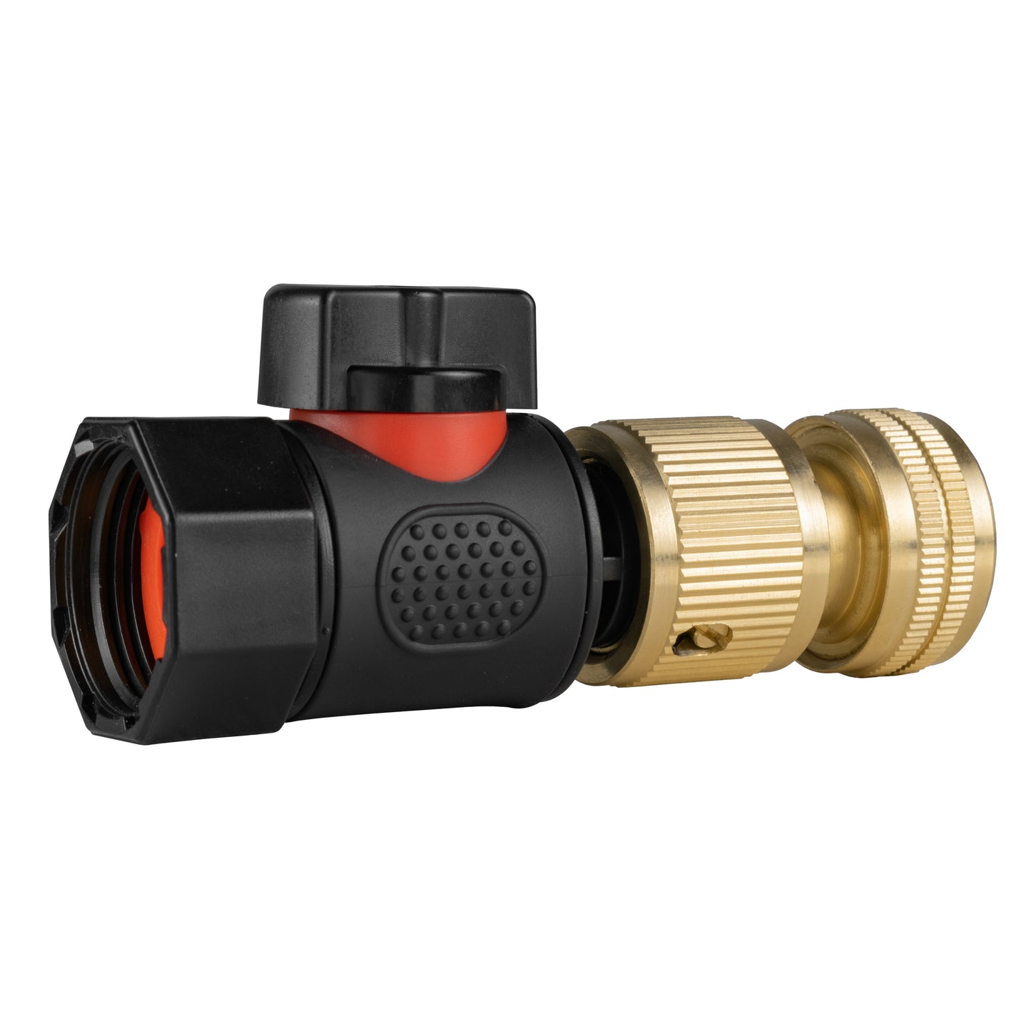Brass Hose Connector with 3/4" BSPF Quick-Lock Valve
