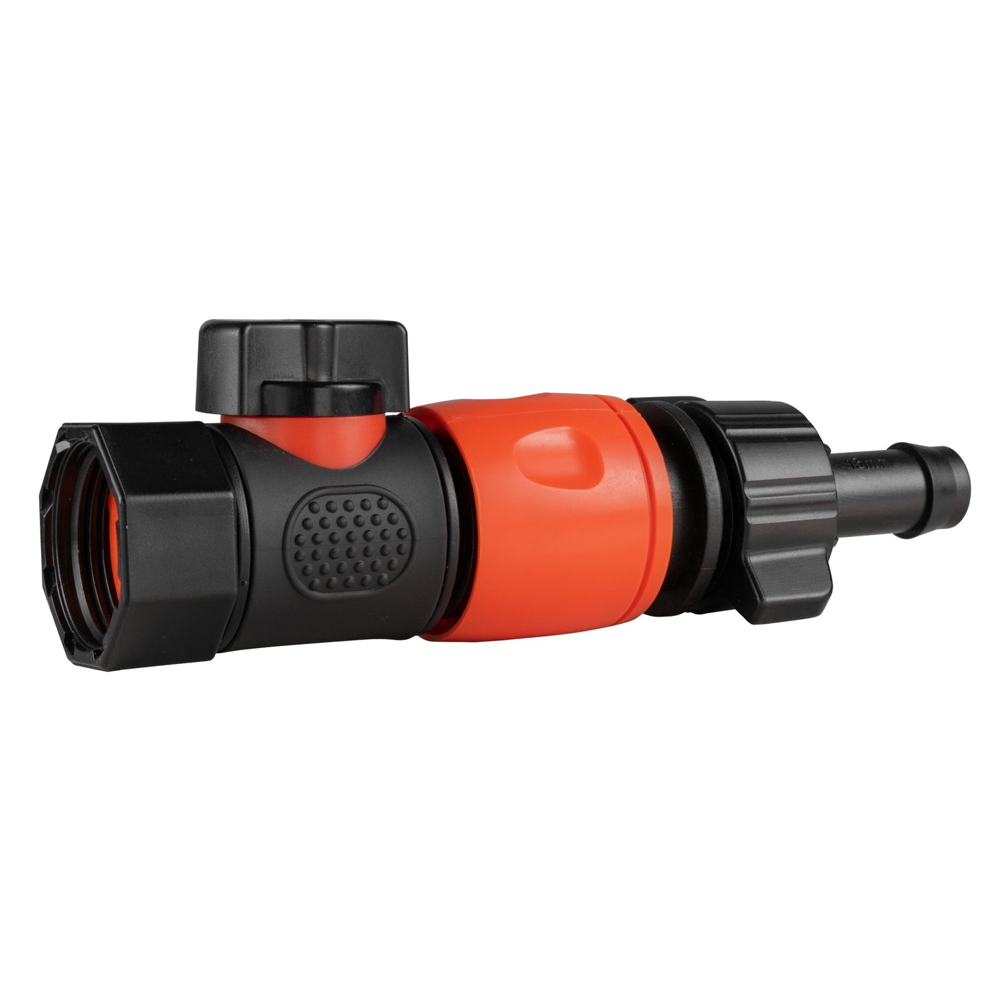 16mm Hose Barb Connector with 3/4" BSPF Quick-Connect Valve