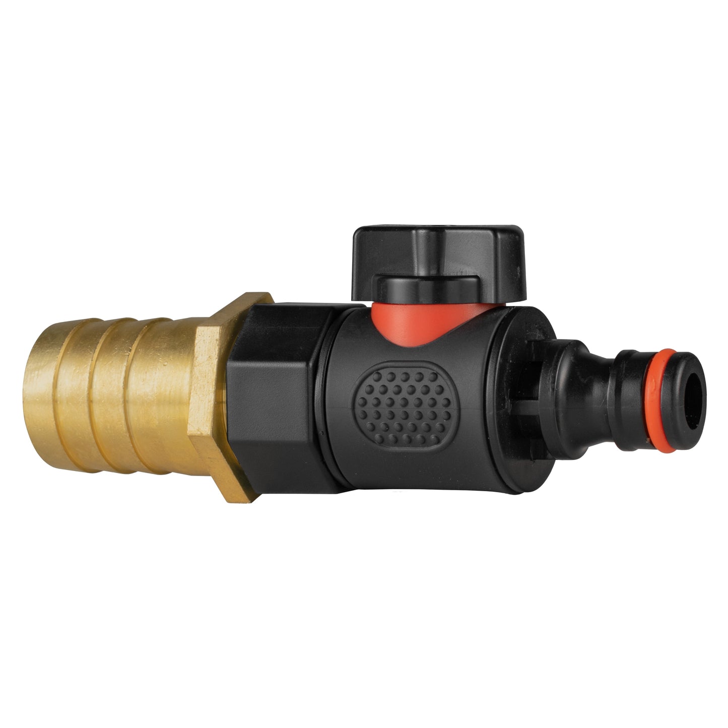 25mm Brass Hose Barb with Female BSP Thread & Male Quick Connect Valve