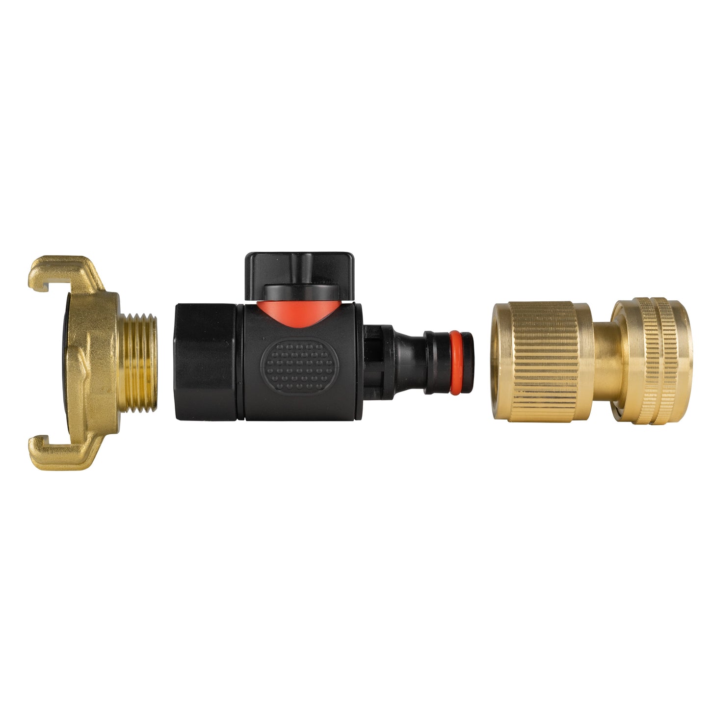 Geka-Type Connector with BSPF Quick Connect Valve & Brass Hose Connector