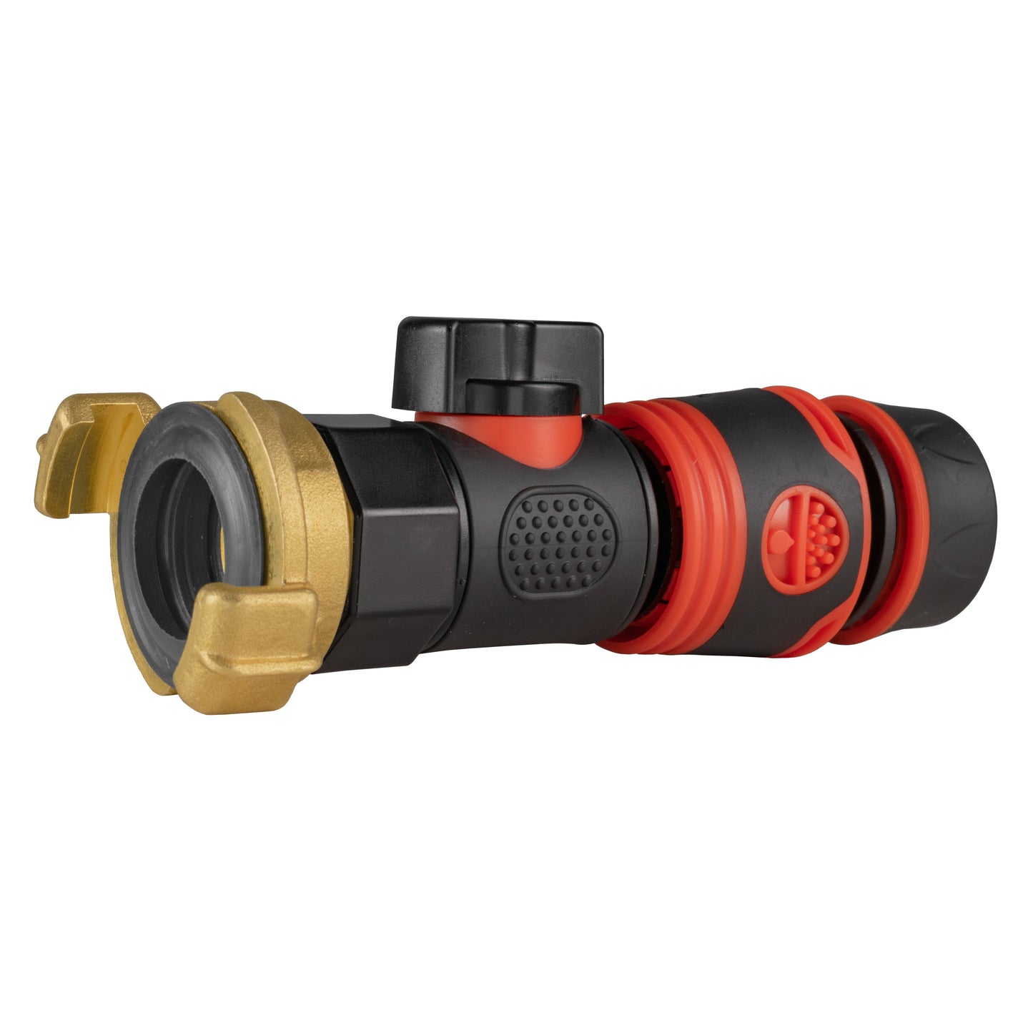 Geka-Type Connector with BSPF Quick Connect Valve & Soft Black Hose Connector