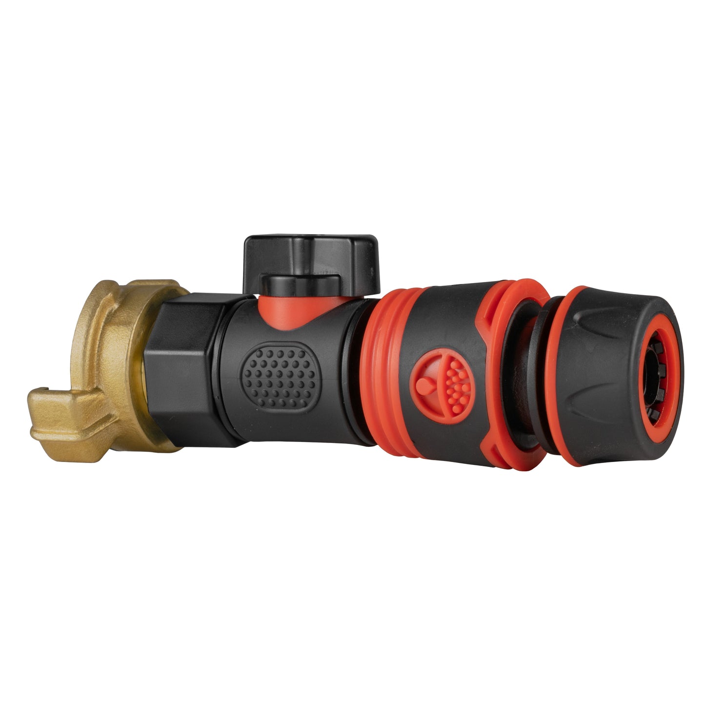 Geka-Type Connector with BSPF Quick Connect Valve & Soft Black Hose Connector