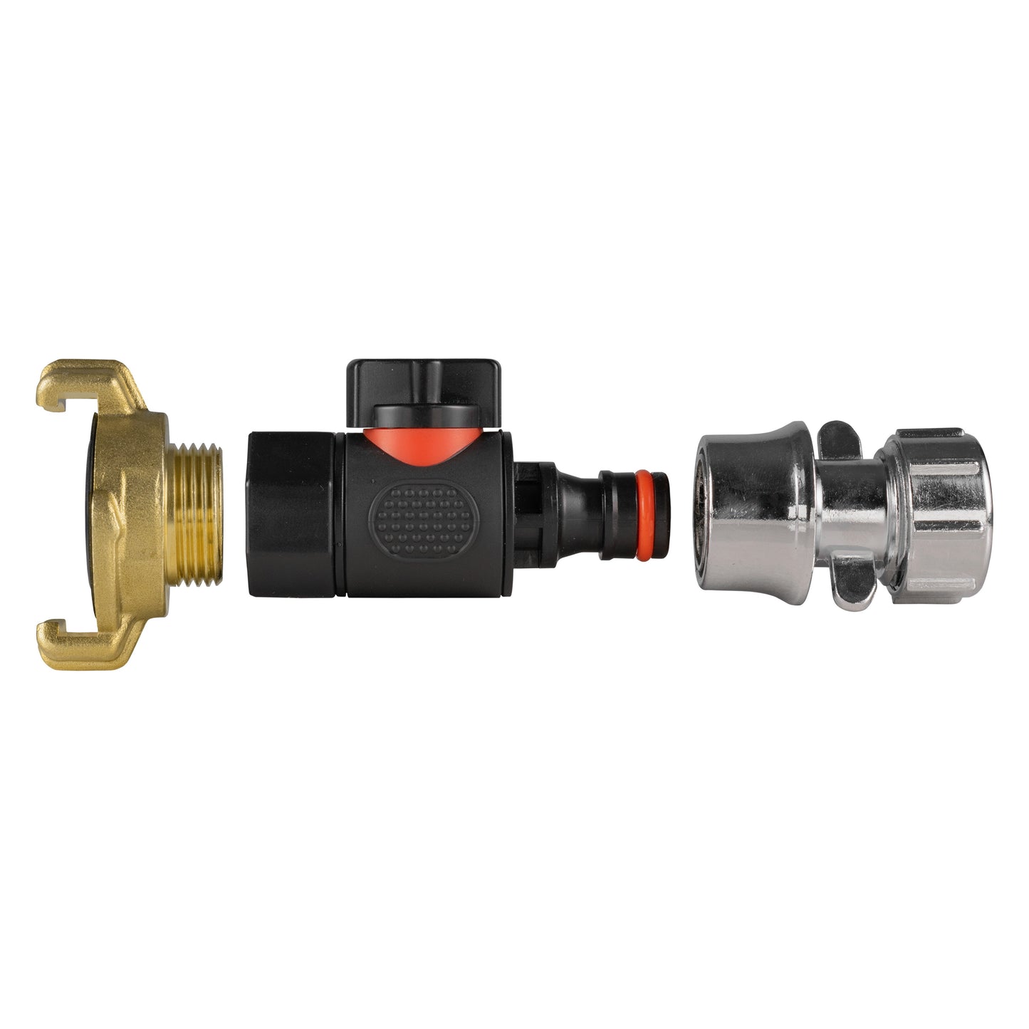 Geka-Style Coupling with BSPF Quick Connect Valve & Zinc Hose Connector