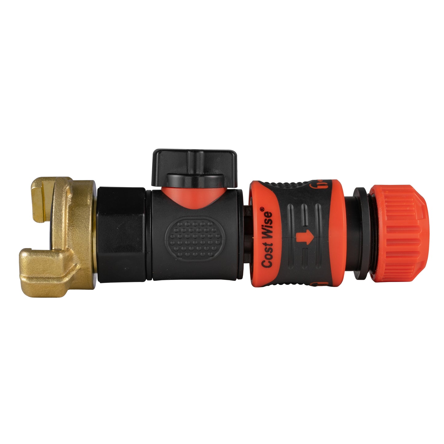 Geka-Type Fitting with BSPF Quick Connect Valve & Click-Lock Hose Connector