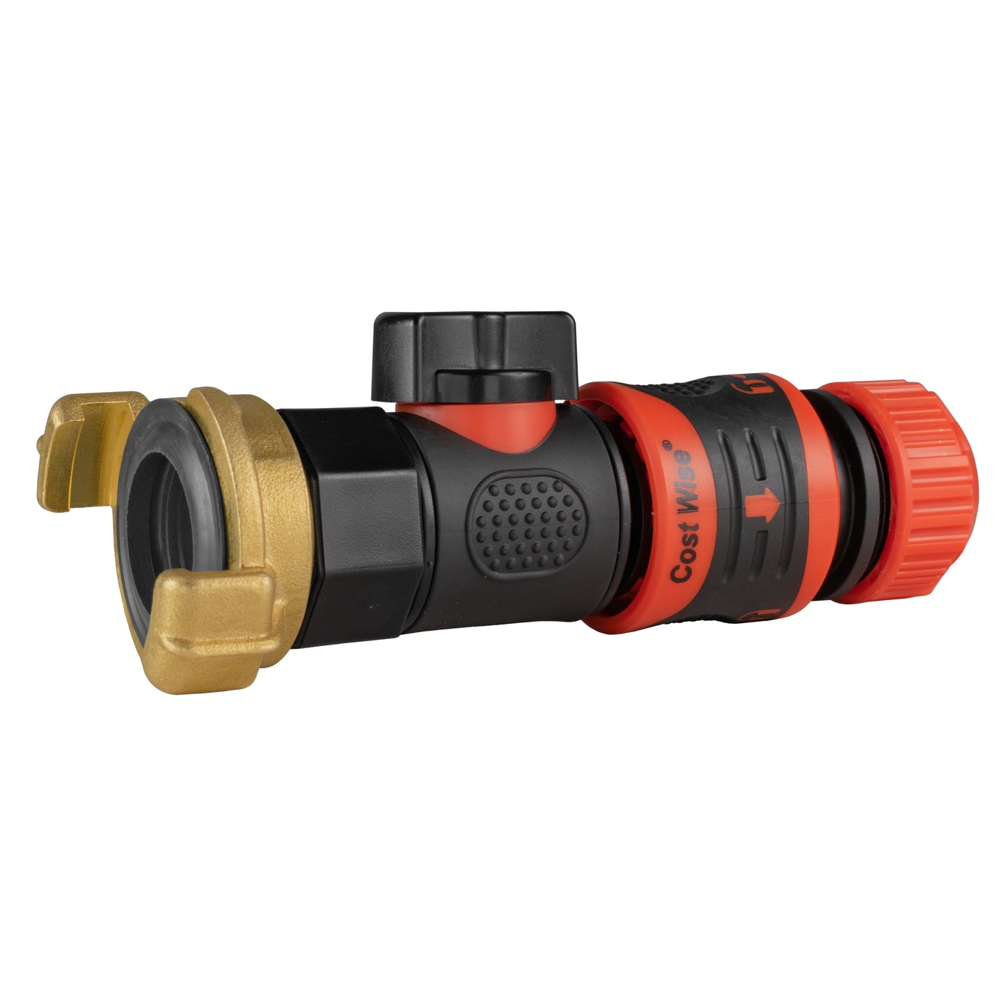 Geka-Type Fitting with BSPF Quick Connect Valve & Click-Lock Hose Connector