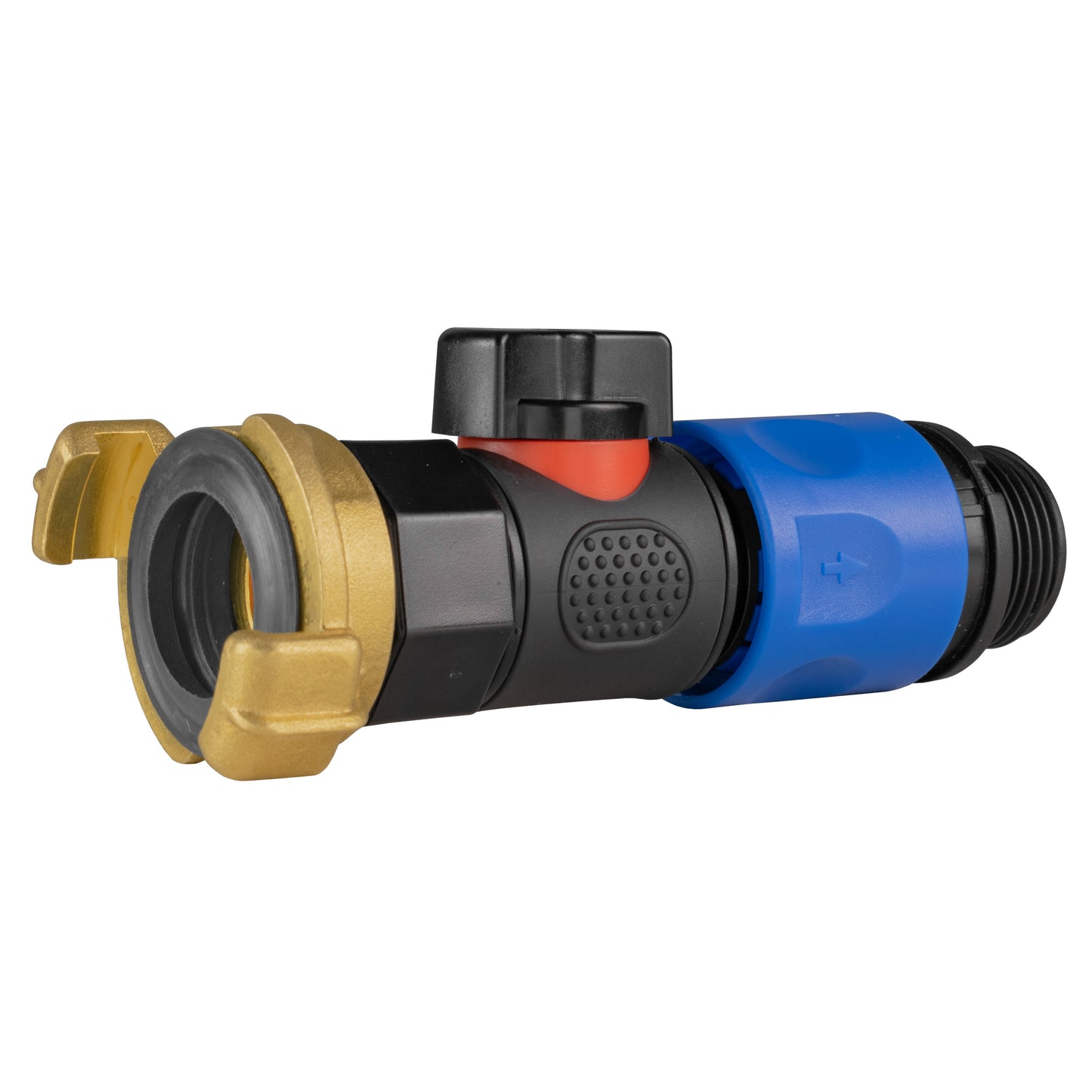 Geka-Type Connector with BSPF Quick Connect Valve & ¾" BSPM Hose Connector