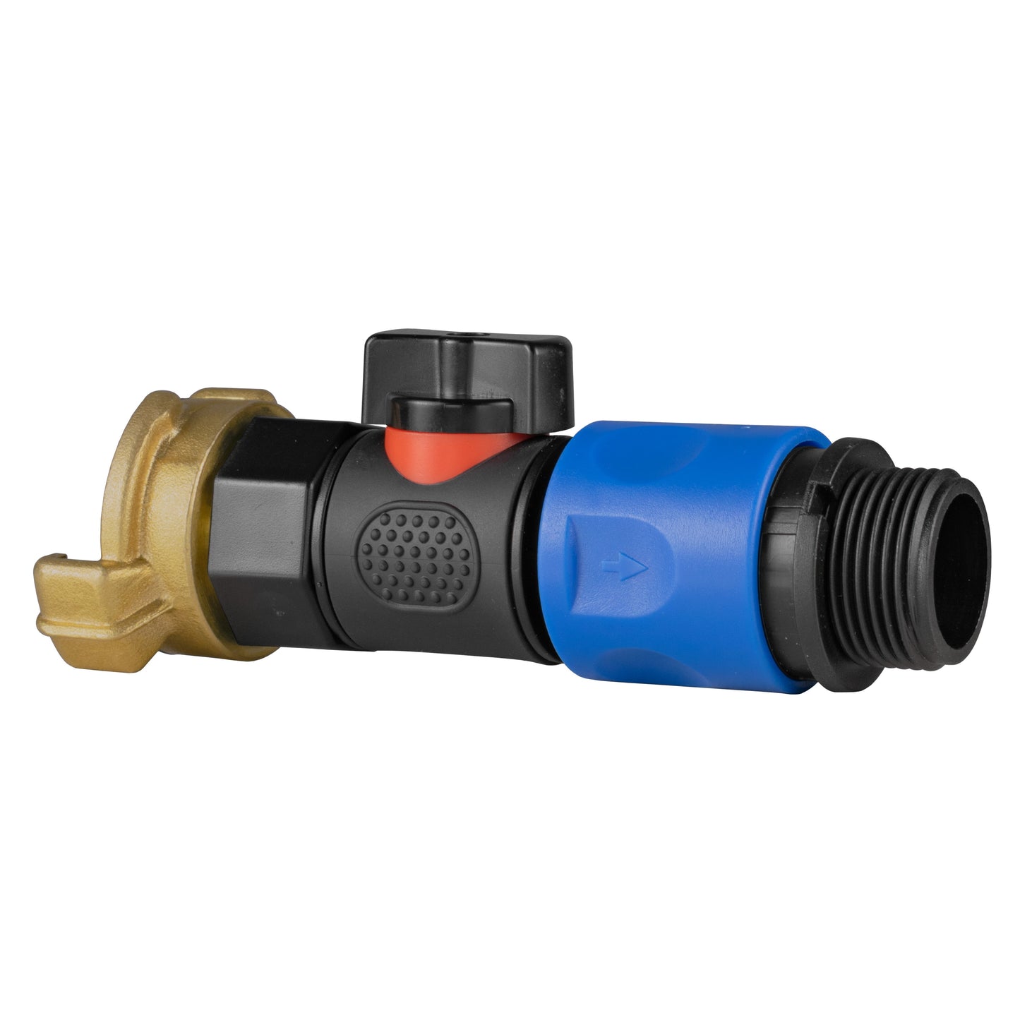 Geka-Type Connector with BSPF Quick Connect Valve & ¾" BSPM Hose Connector