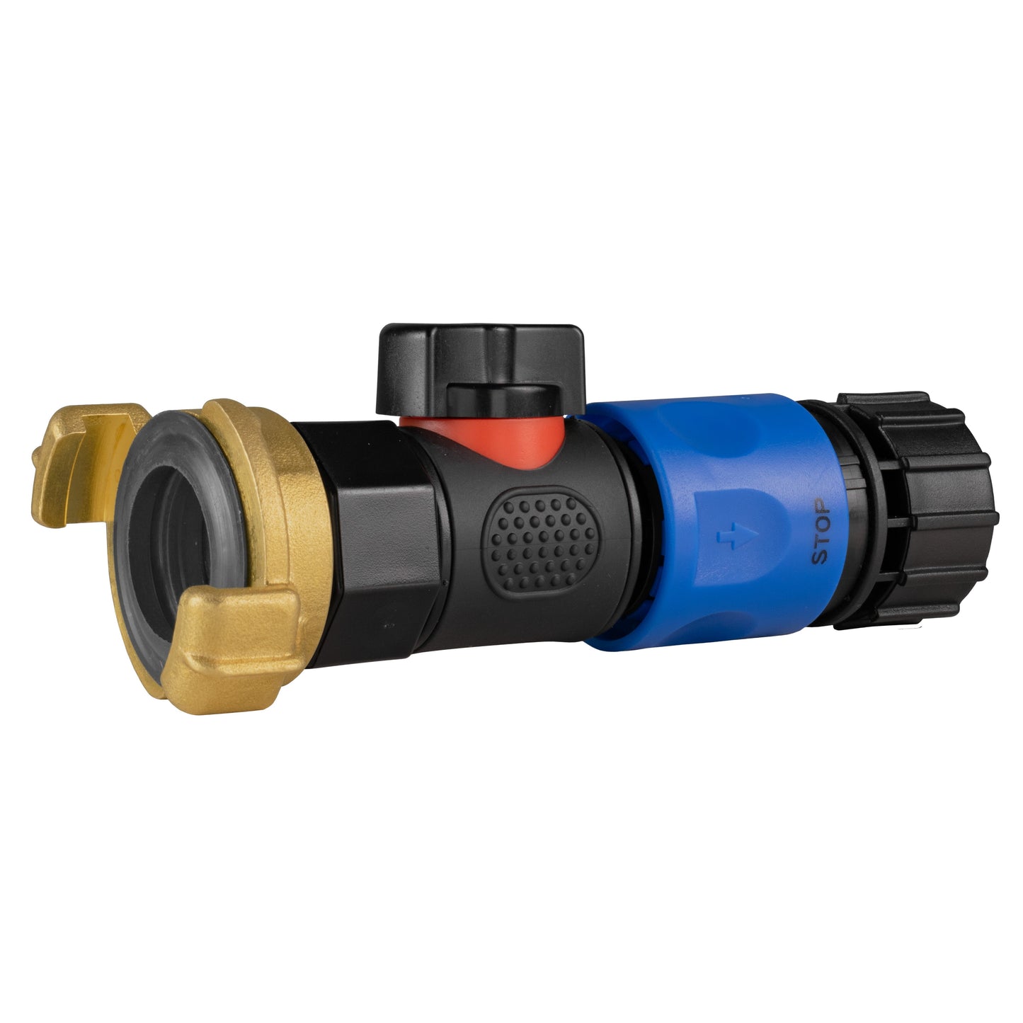 Geka-Type Connector with BSPF Quick Connect Valve & ¾" BSPF Hose Connector