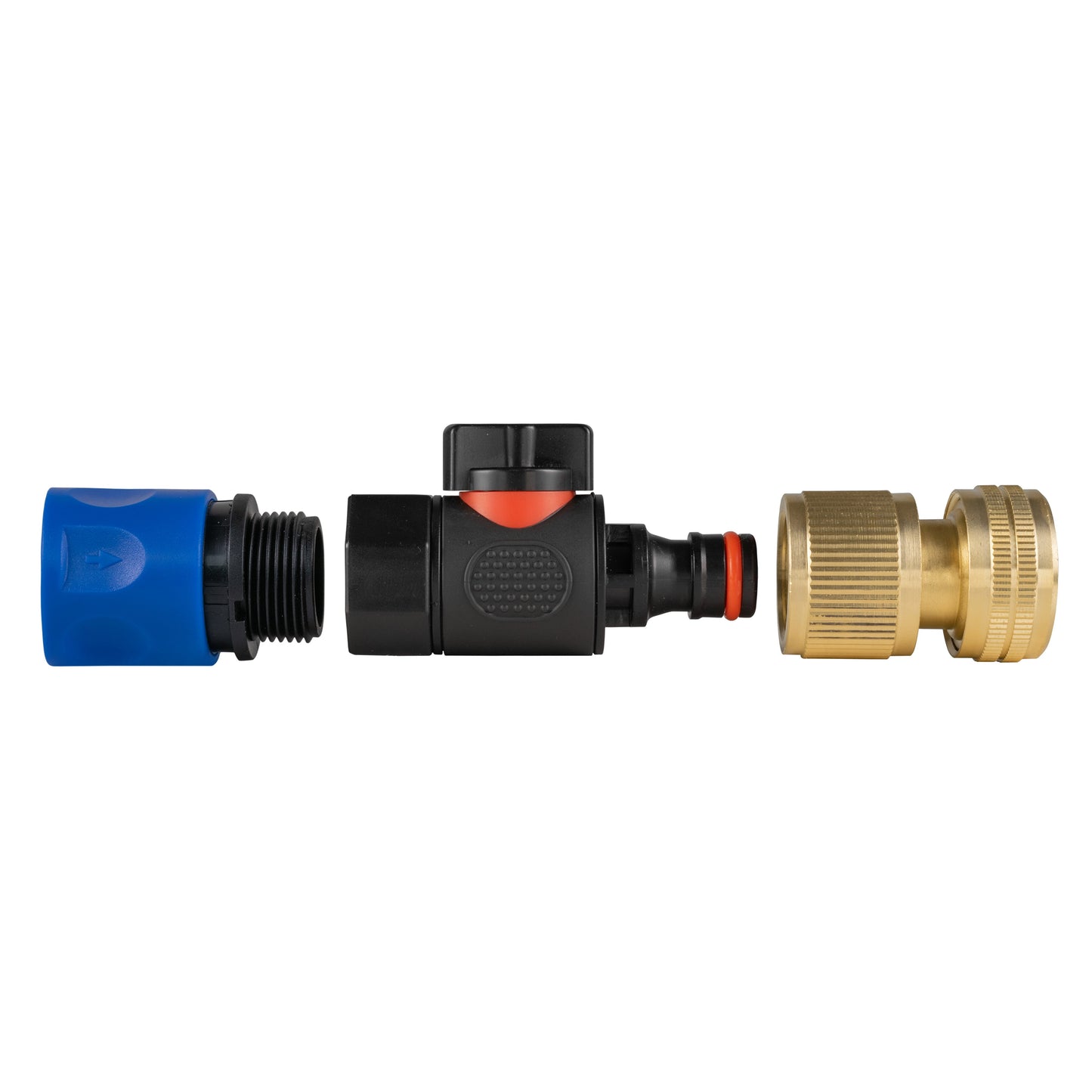 Blue Hose Connector with BSPF Thread – Quick Connect Valve and Brass Coupling