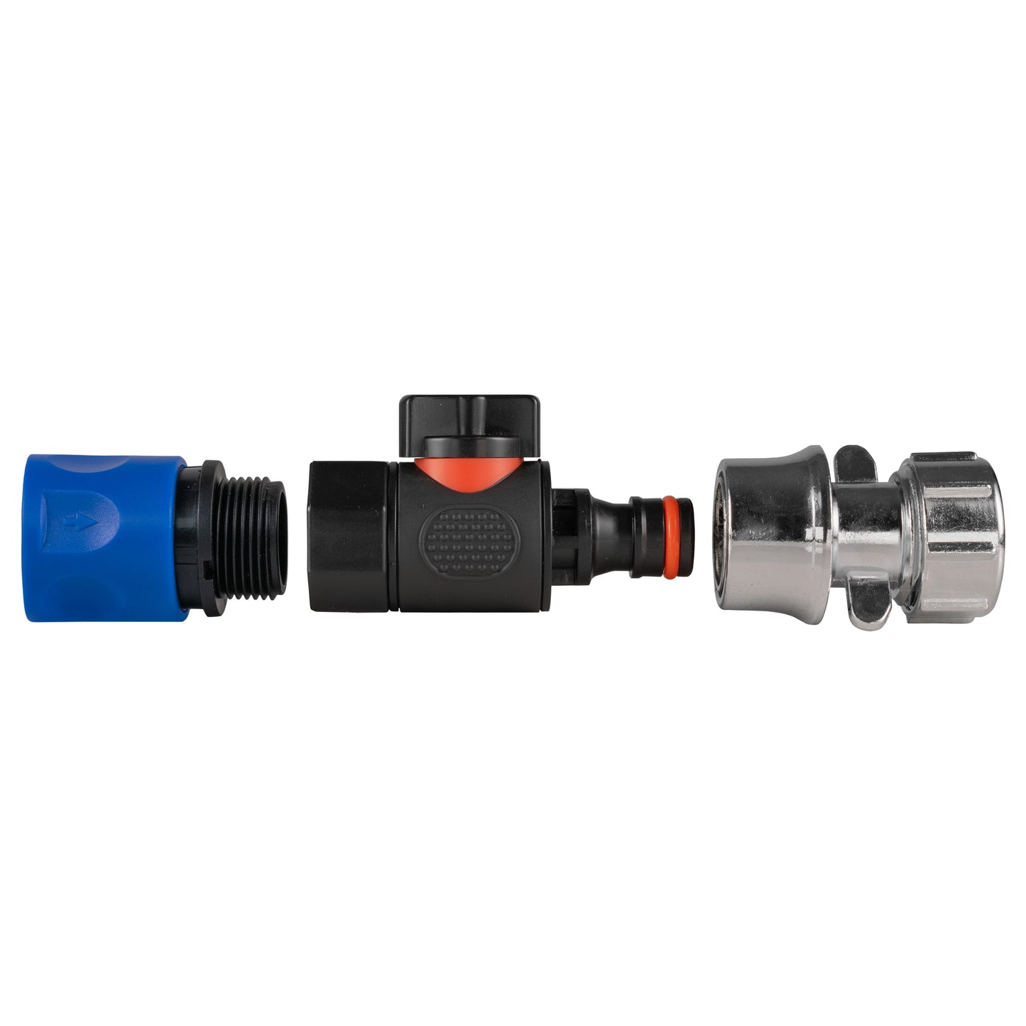 BSPF Quick Connect Valve with Blue Hose Connector & Zinc Hose Fitting