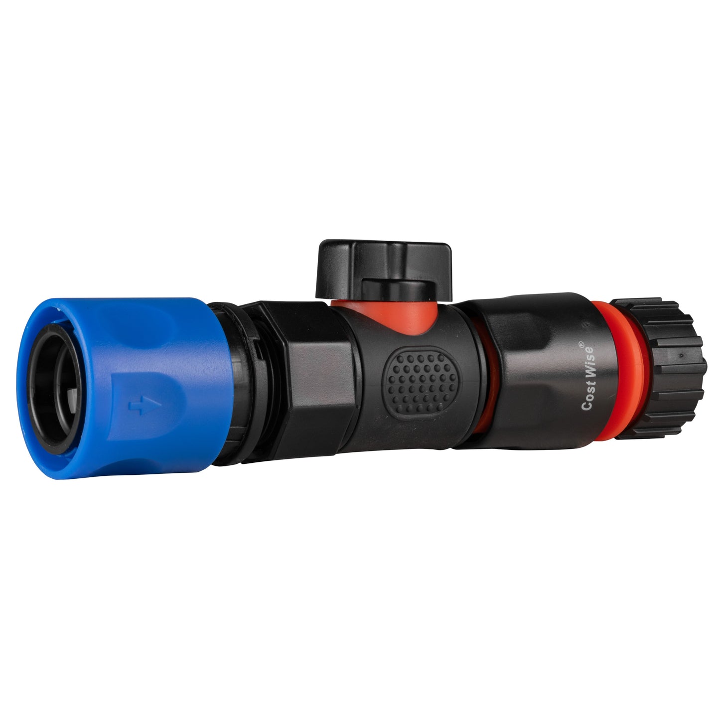 Blue Hose Connector with BSPF Quick-Connect Valve and 4mm Barb Fitting