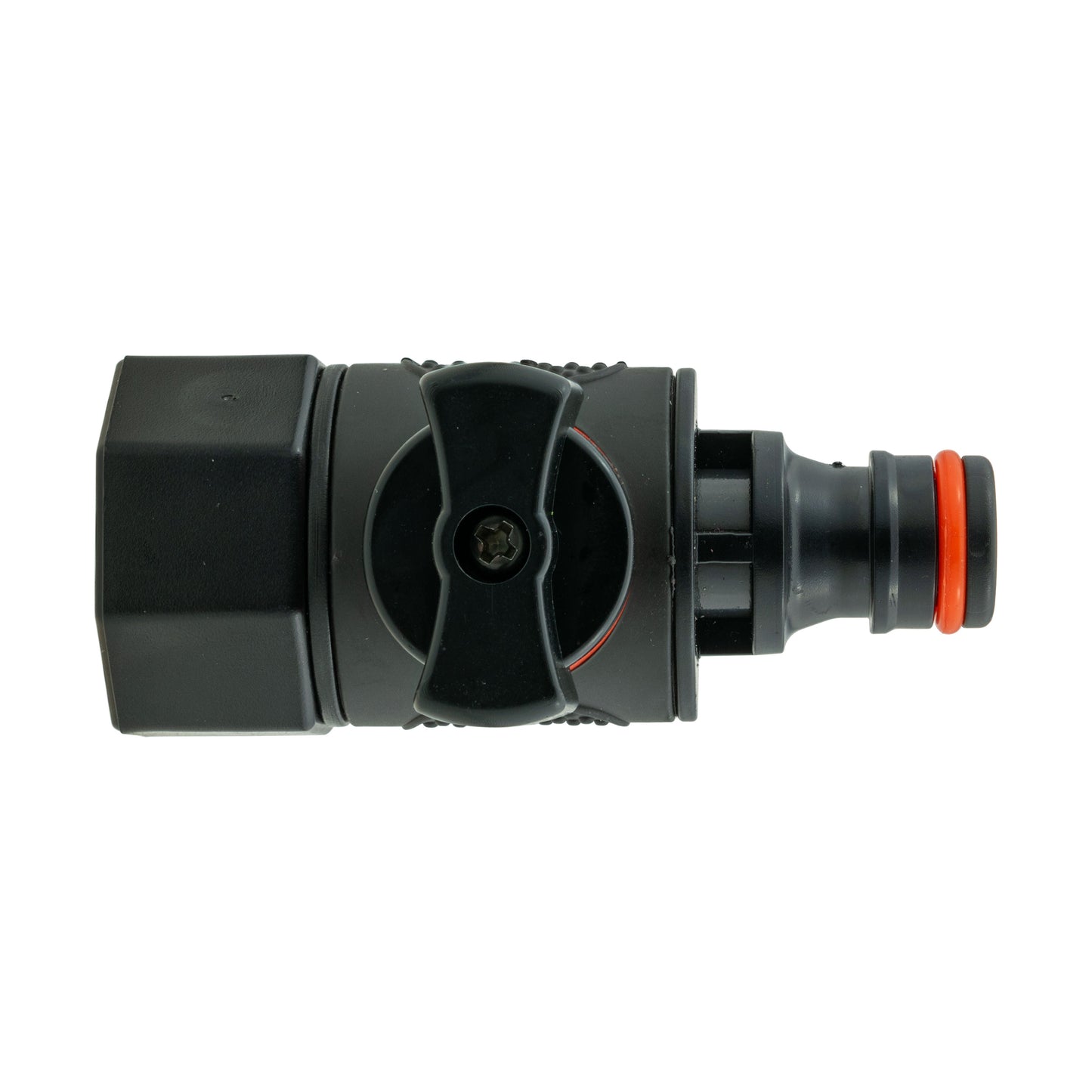 3/4" BSPF Quick-Lock Valve with Black Hose Fitting Connector