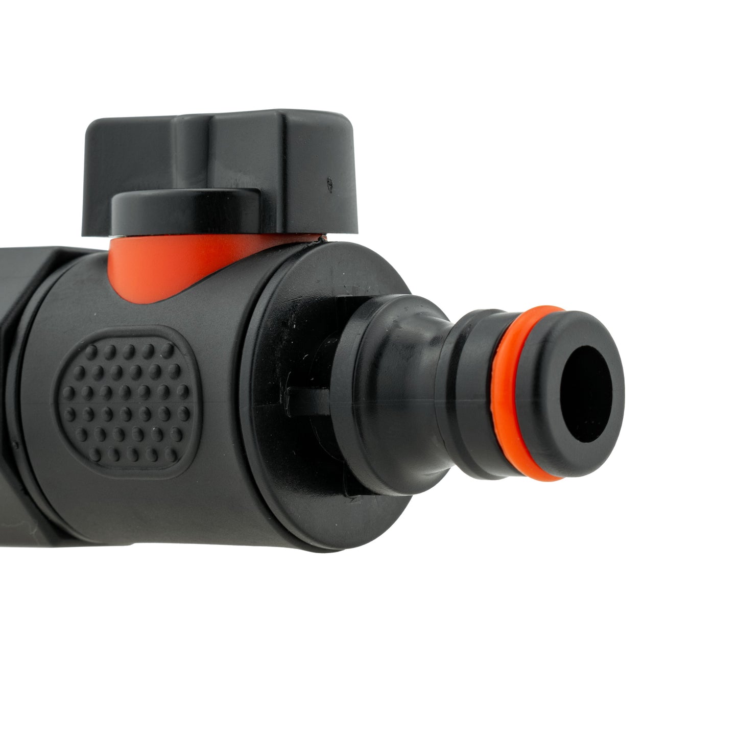 20mm MDPE Straight Connector with 3/4" BSPF Quick-Connect Valve and 16mm Hose Barb Adapter