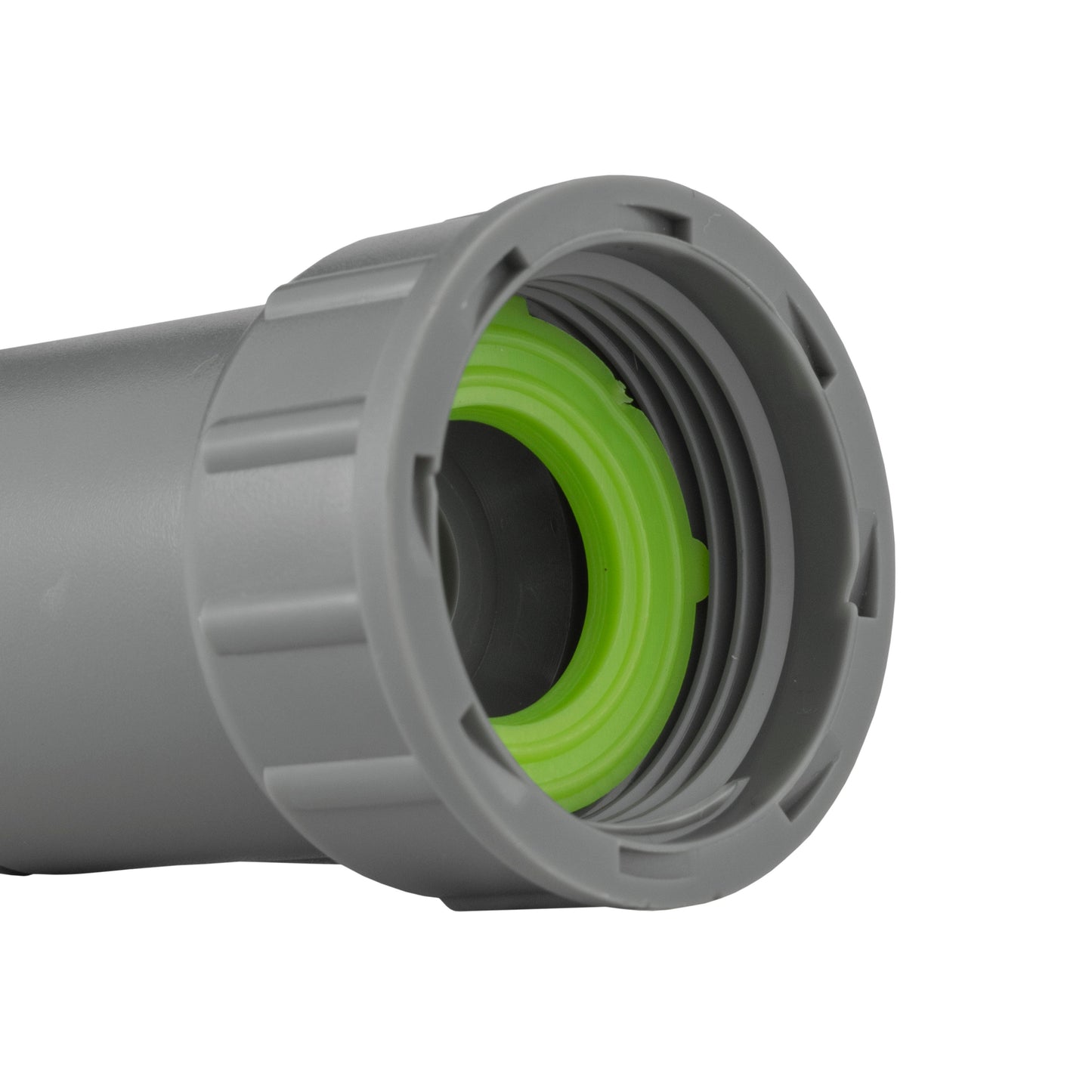 Lime-Coloured Snap-On Tap Adapter with ¾” BSP Female Thread and Valve