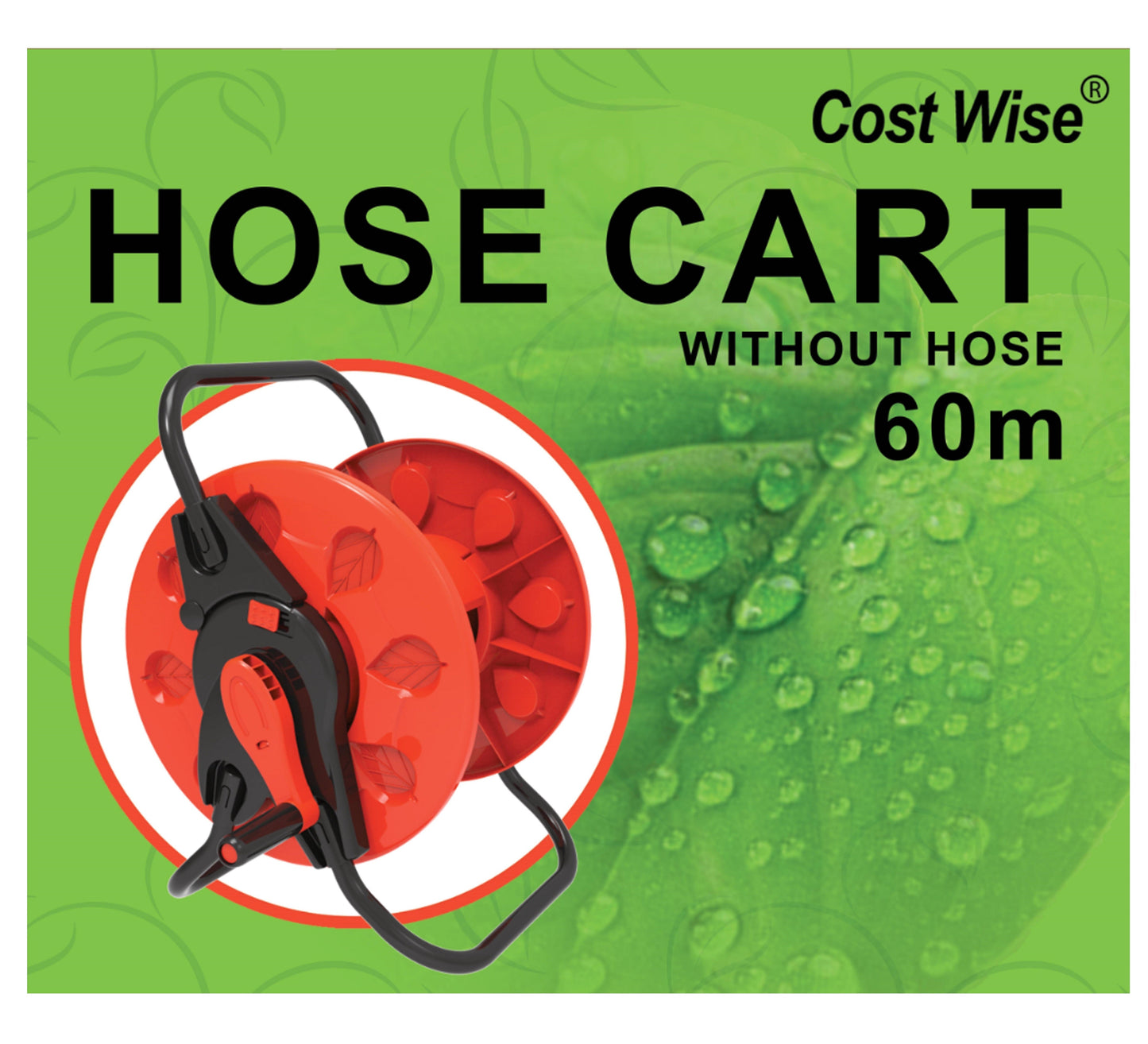 60m ½’’ Garden Hose Reel, CW