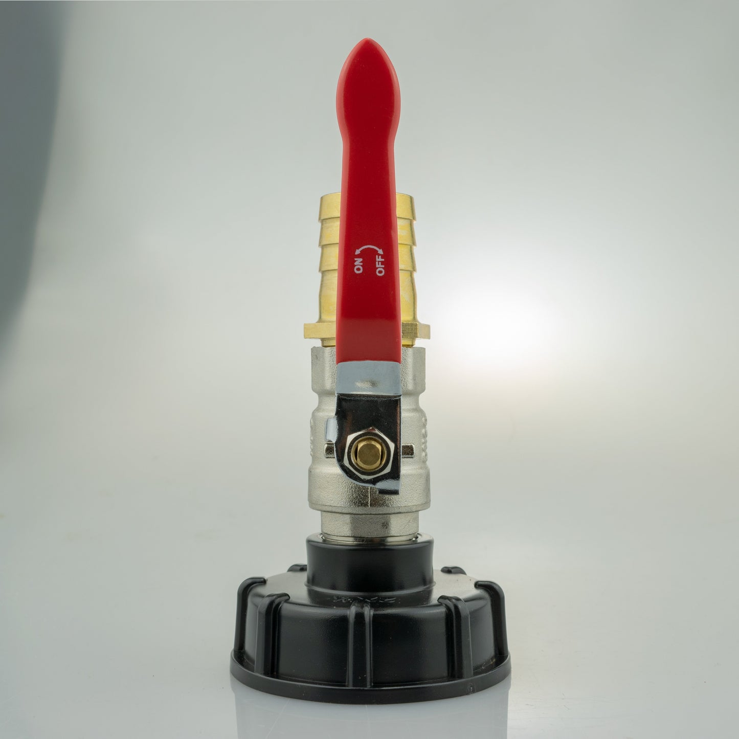 IBC 2" S60X6 Lid with Lever Valve and 25mm Brass Hose Tail