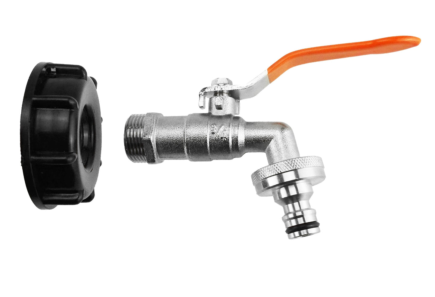 IBC 2” S60X6 Lid with ¾” BSP Lever Tap and Quick Connect System