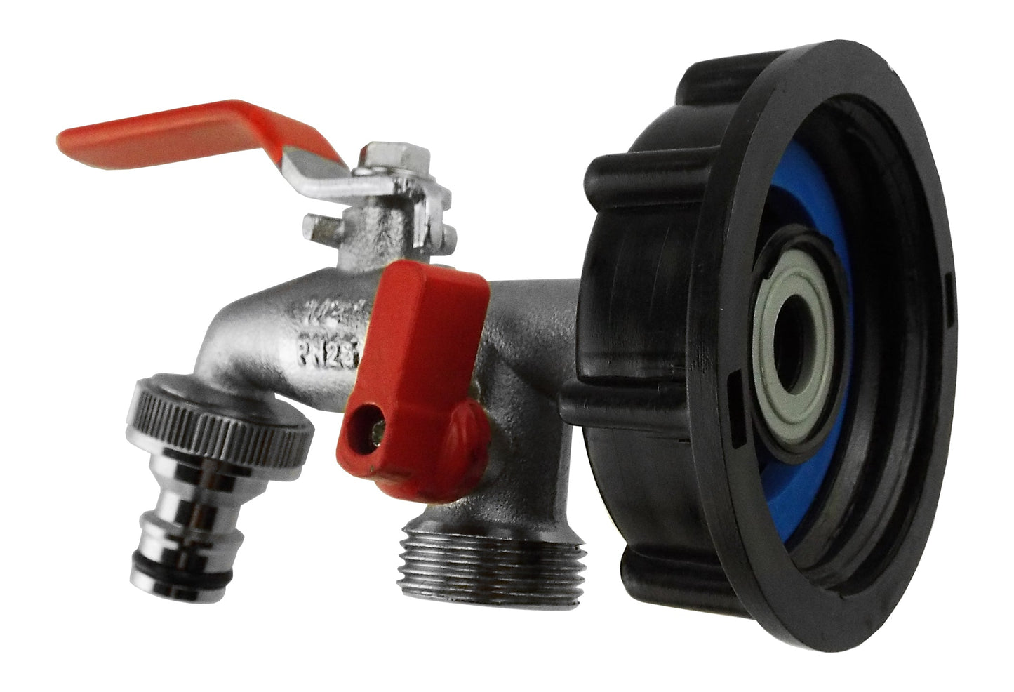 IBC 2” S60X6 Lid with Twin ½” BSP Tap