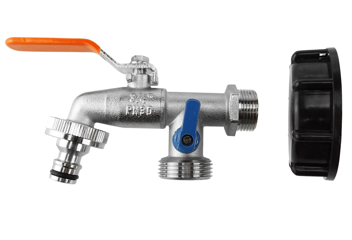 IBC 2” S60X6 Lid with Twin ¾” BSP Tap