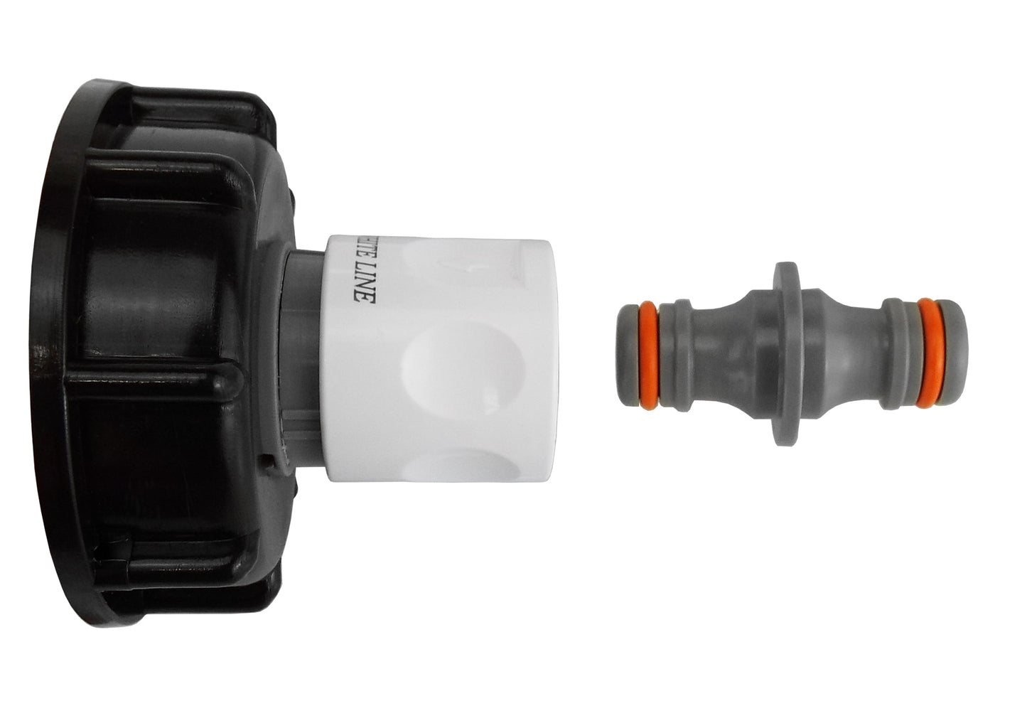 IBC 2” S60X6 Lid with ¾” BSP Hose Fitting and Twin Male Connector WL