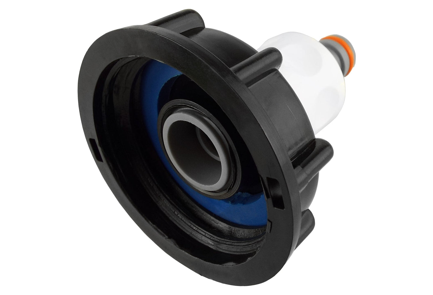 IBC 2” S60X6 Lid with ¾” BSP Hose Fitting and Twin Male Connector WL