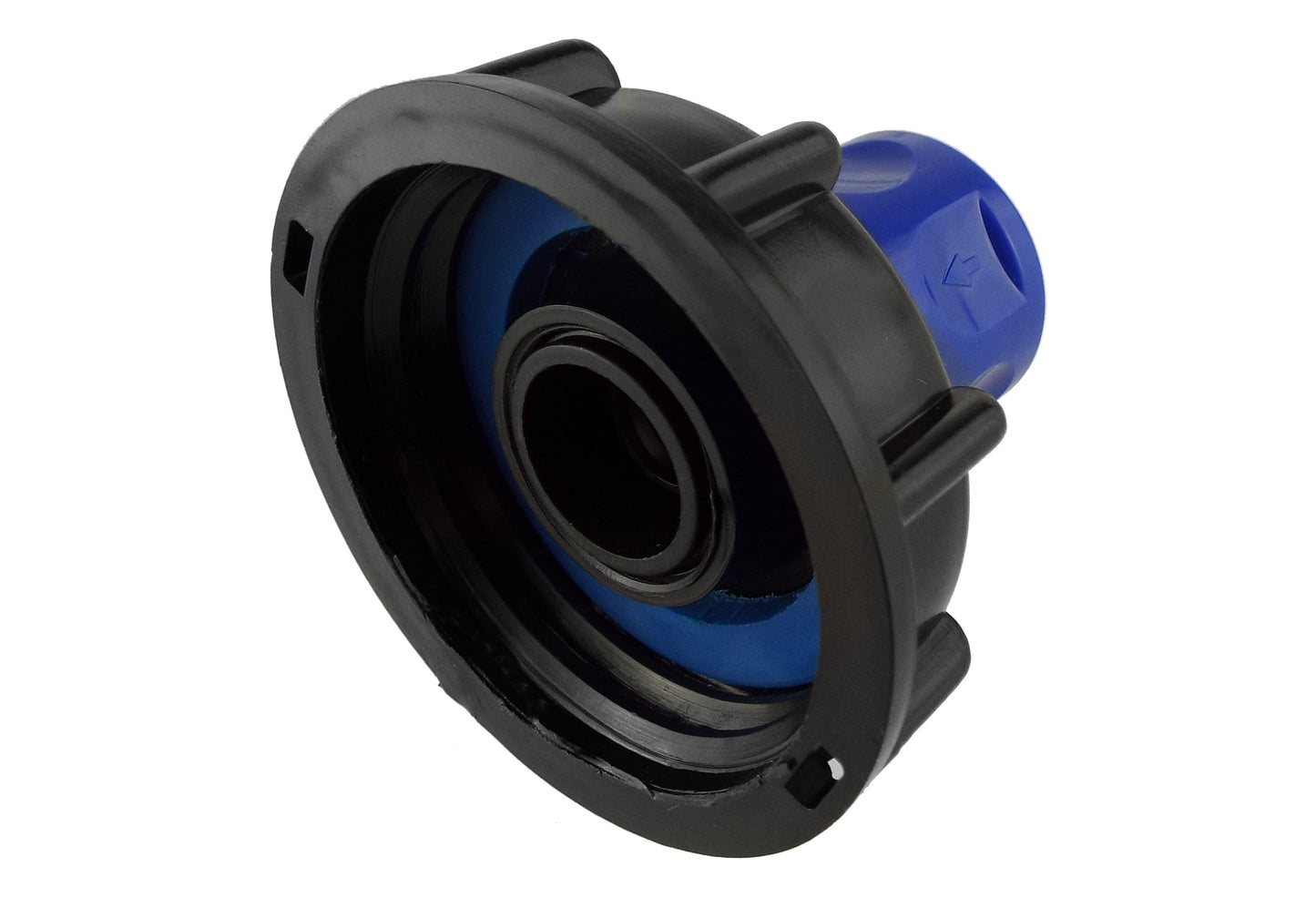 IBC 2” S60X6 Lid with ¾” BSP Blue Hose Adapter
