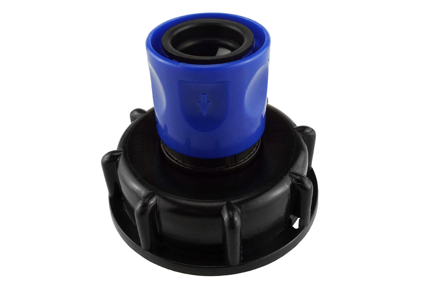IBC 2” S60X6 Lid with ¾” BSP Blue Hose Adapter