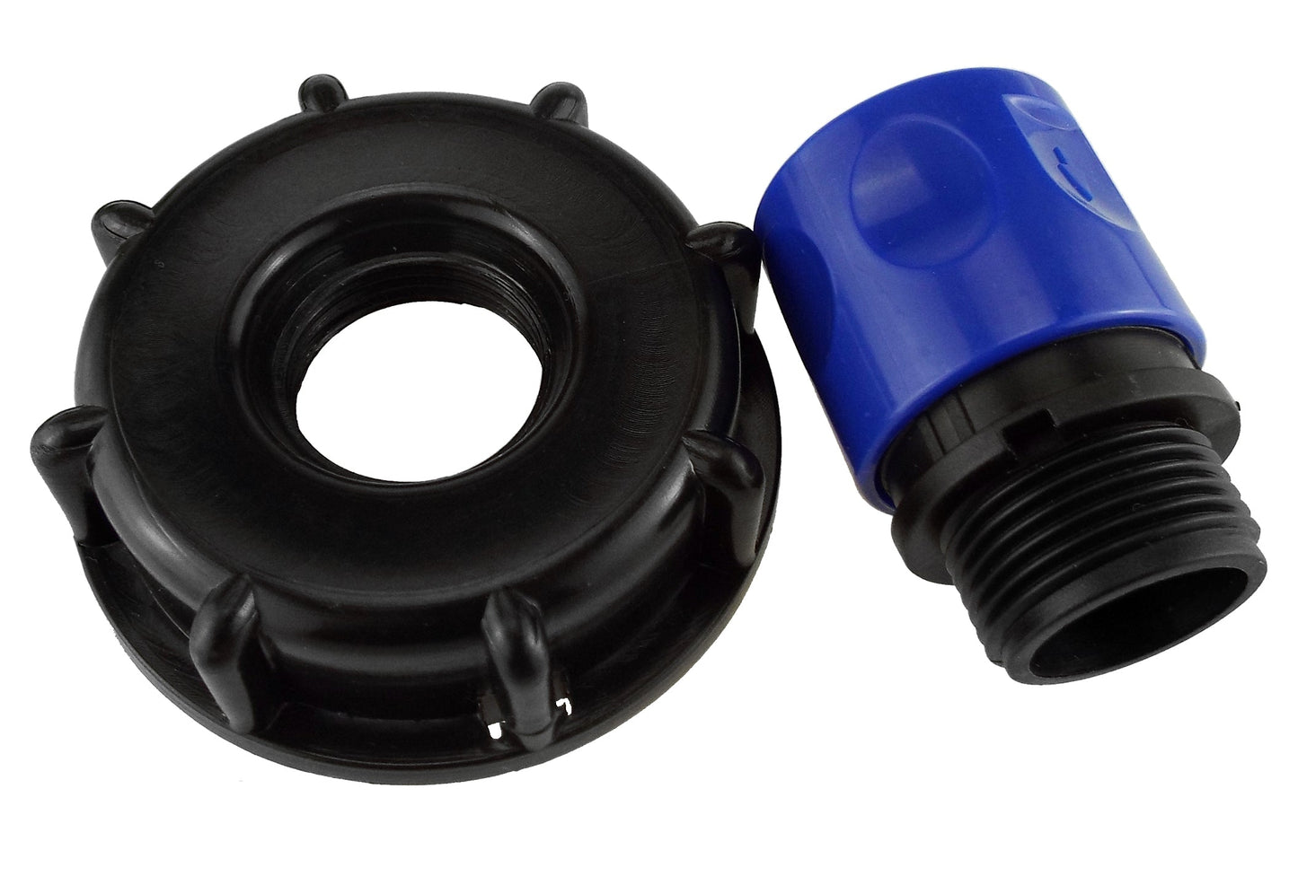 IBC 2” S60X6 Lid with ¾” BSP Blue Hose Adapter