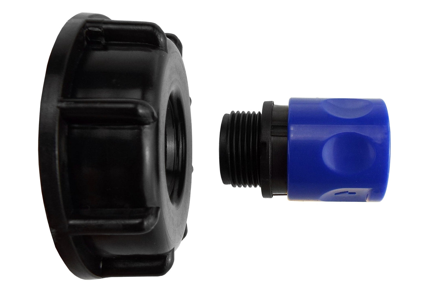 IBC 2” S60X6 Lid with ¾” BSP Blue Hose Adapter
