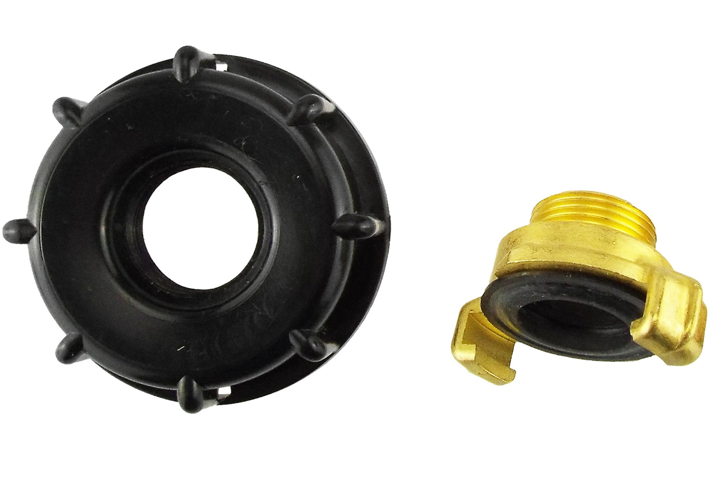 IBC 2" S60X6 Lid with ¾" BSP Threaded Geka-Style Connector