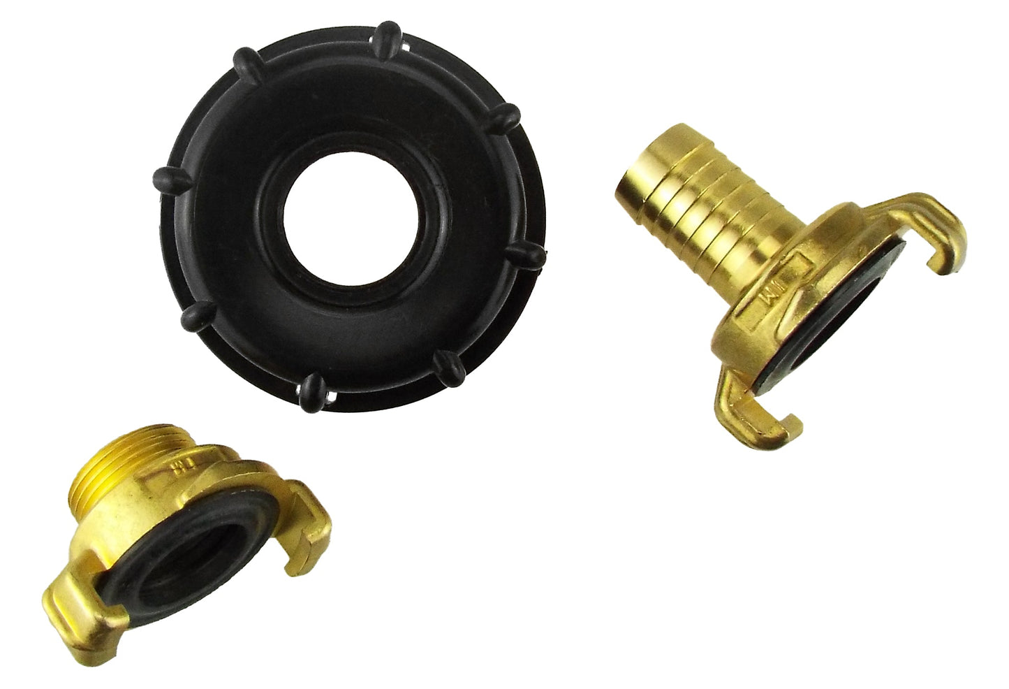 IBC 2" S60X6 Lid with 19mm Hose Tail Geka-Style Connector