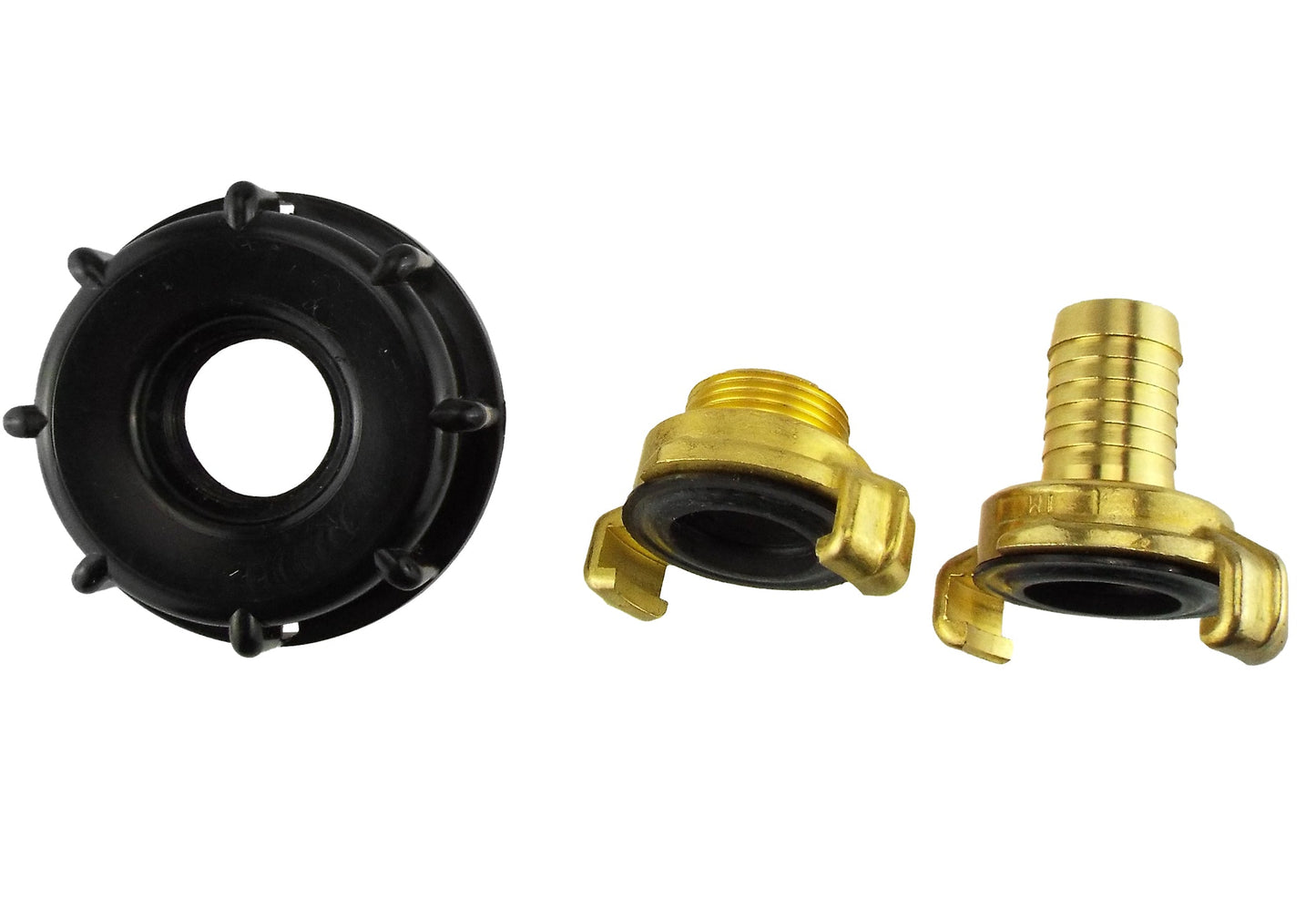 IBC 2" S60X6 Lid with 19mm Hose Tail Geka-Style Connector
